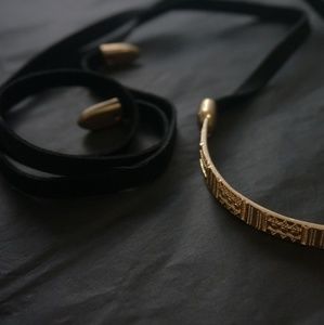 Jewelry - Aztec Gold Choker Cuff Necklace Jewelry - Aztec Gold Choker Cuff Necklace